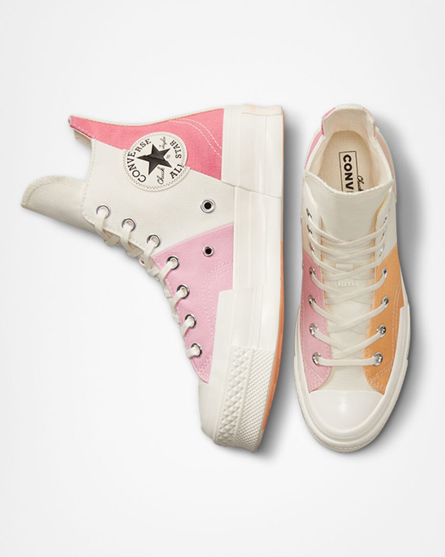 Tenisky Vysoke Converse Chuck 70 Plus Color Candy Panske Béžové Oranžové Ruzove | SK IHUOX2